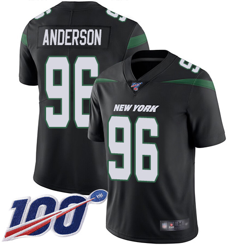 New York Jets Limited Black Men Henry Anderson Alternate Jersey NFL Football 96 100th Season Vapor Untouchable